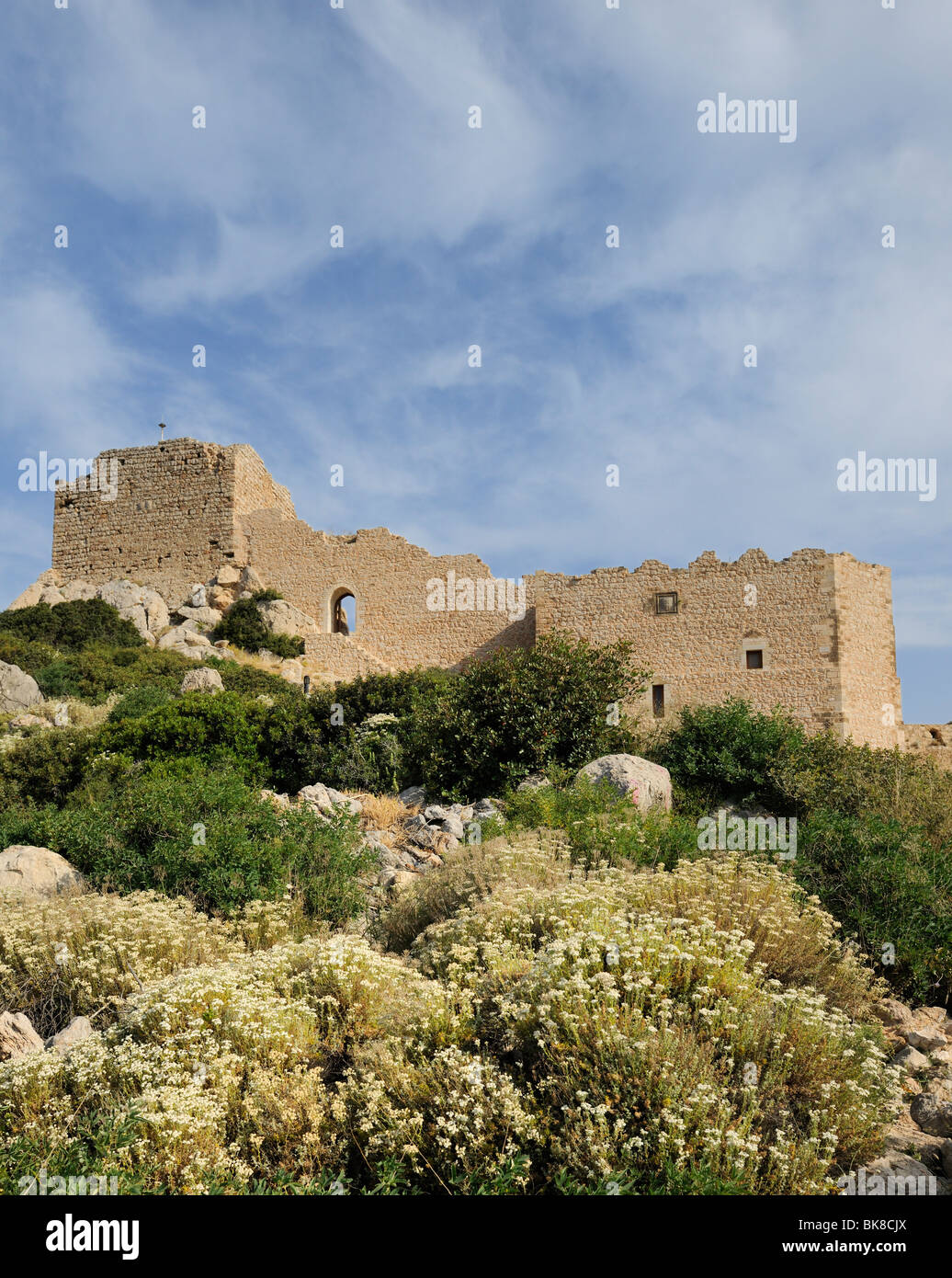 Castle ruins of Kámiros, Rhodes, Greece, Europe Stock Photo
