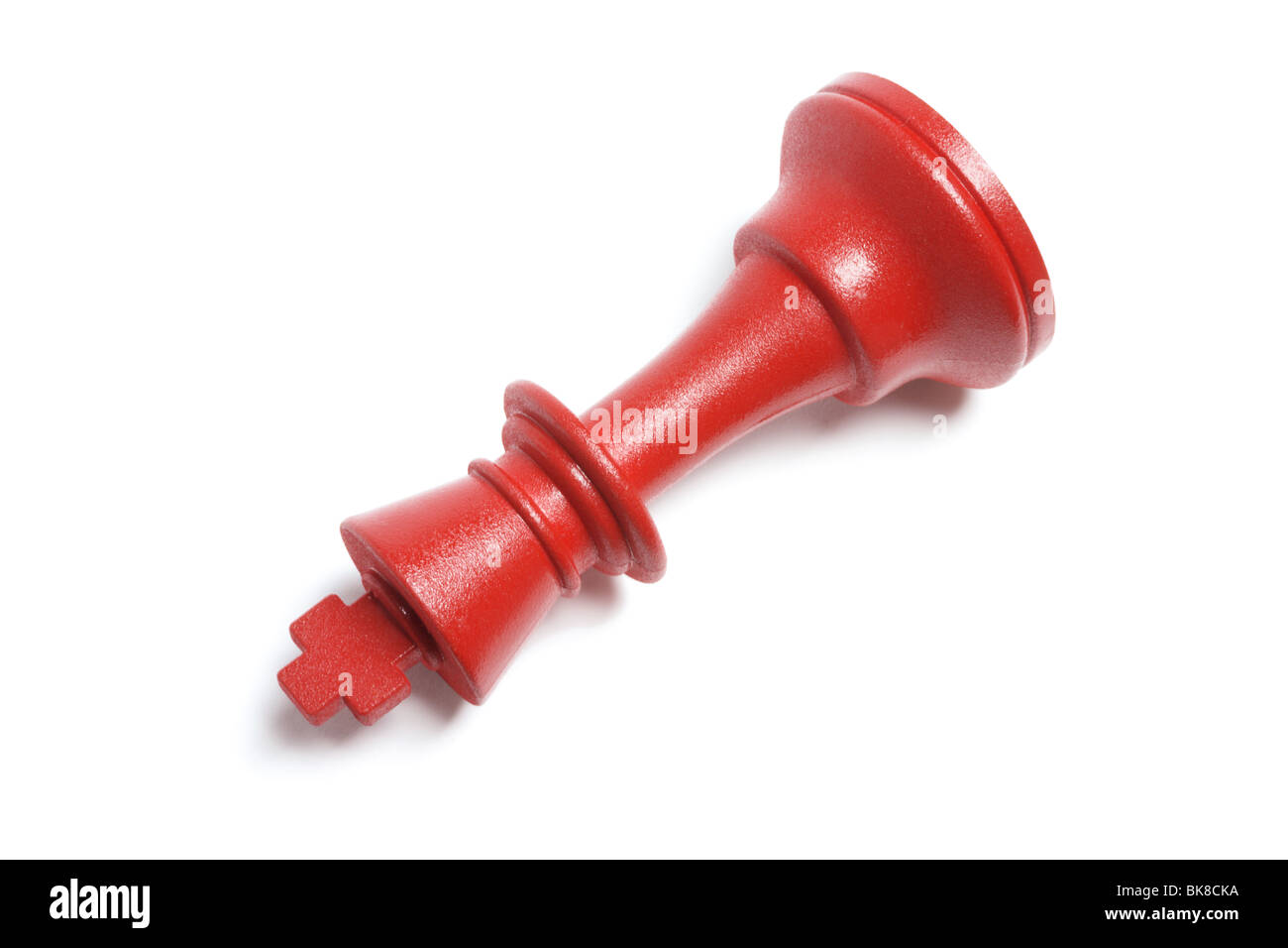Red King Chess Piece Stock Photo