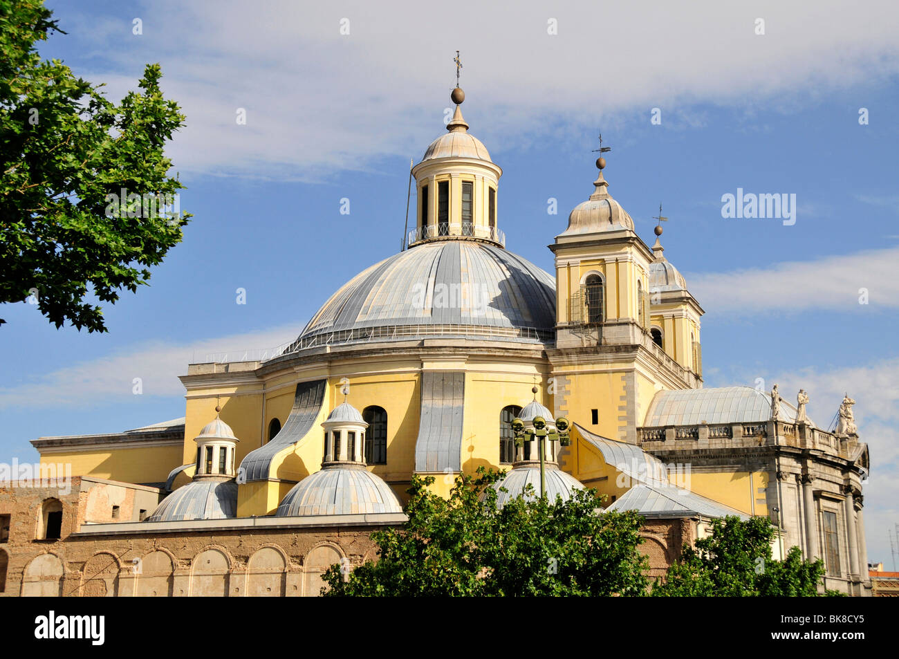 Dome of the Basilica San Francisco El Grande, Madrid, Spain, Iberian Peninsula, Europe Stock Photo