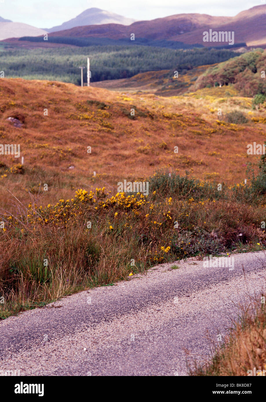 Irish landscape near the town of Sneem (County Kerry, Ireland, in September 2009) Stock Photo