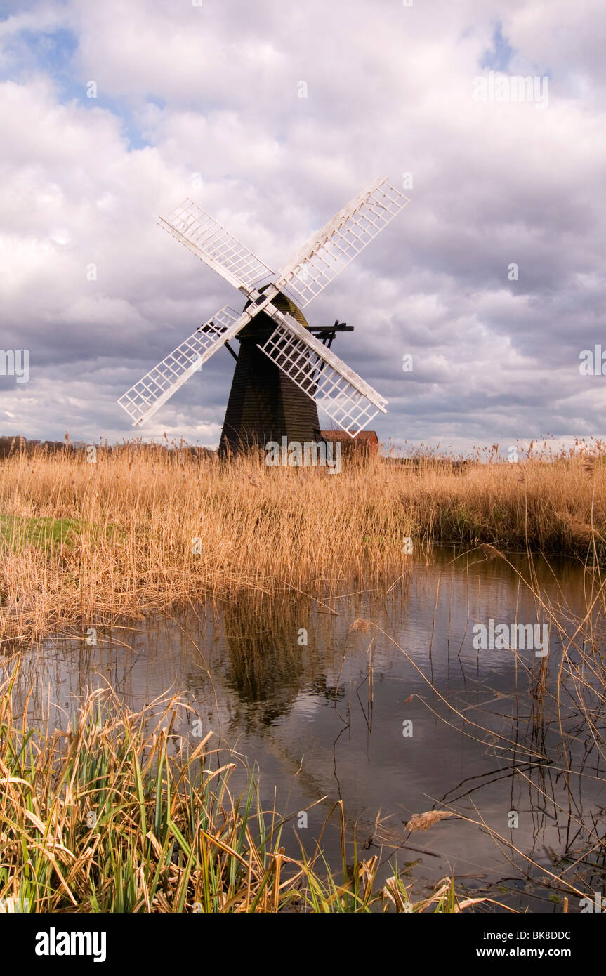 Herringfleet Mill Herringfleet Suffolk England UK Stock Photo - Alamy