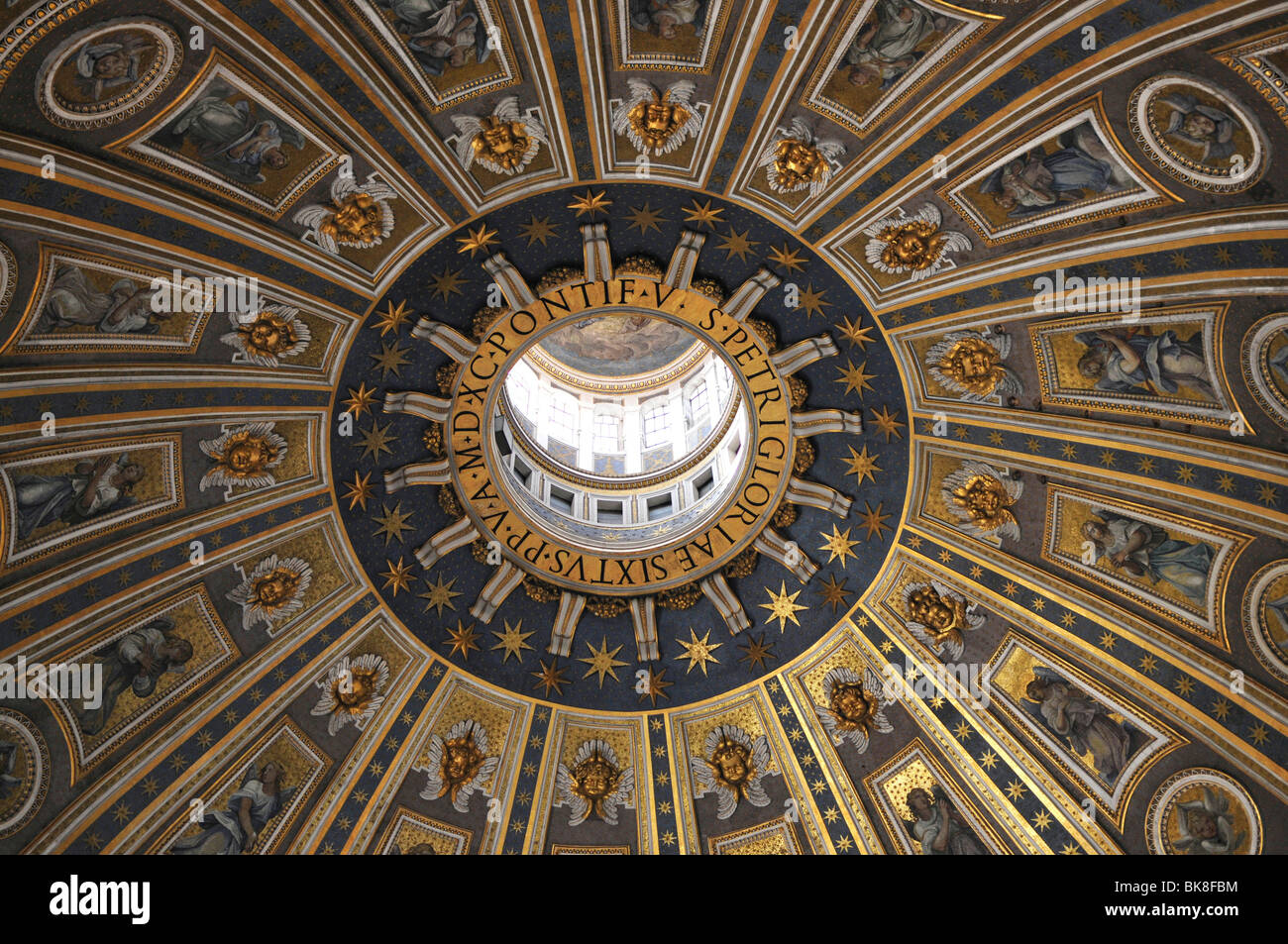 Michelangelo's dome, St. Peter's Basilica, historic city centre, Vatican City, Italy, Europe Stock Photo