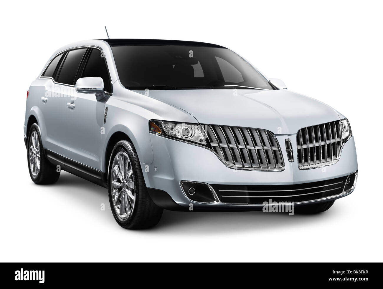 License available at MaximImages.com - 2010 Lincoln MKT luxury crossover. Isolated car on white background with clipping path. Stock Photo