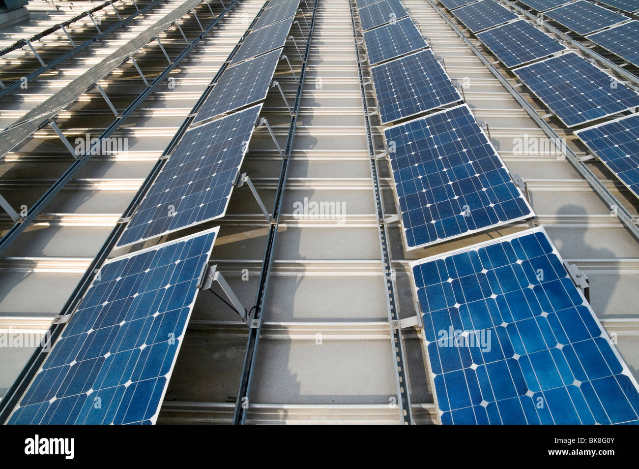 Large solar energy system Stock Photo