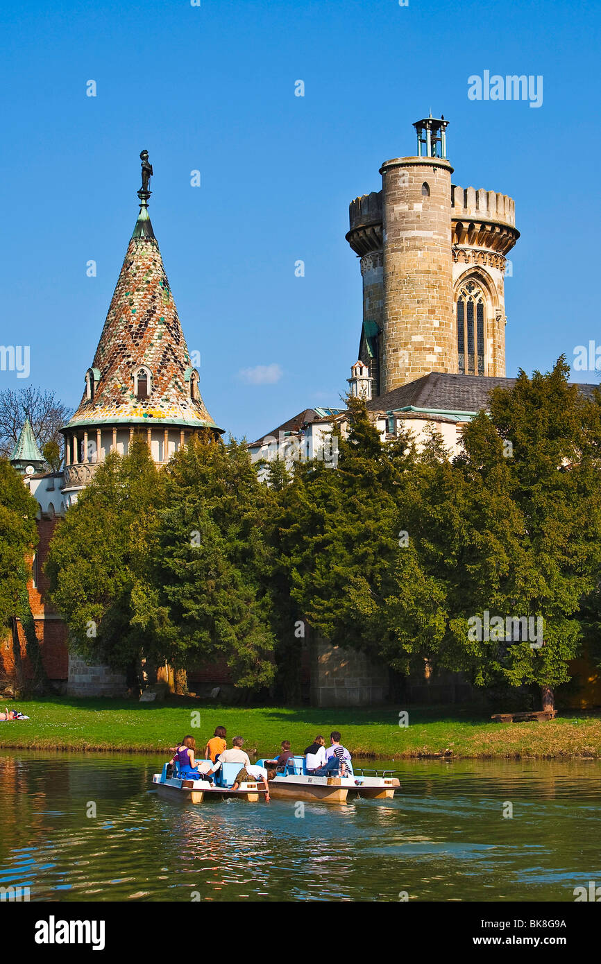 Franzensburg Castle in the chateau park in Laxenburg, Lower Austria, Europe Stock Photo