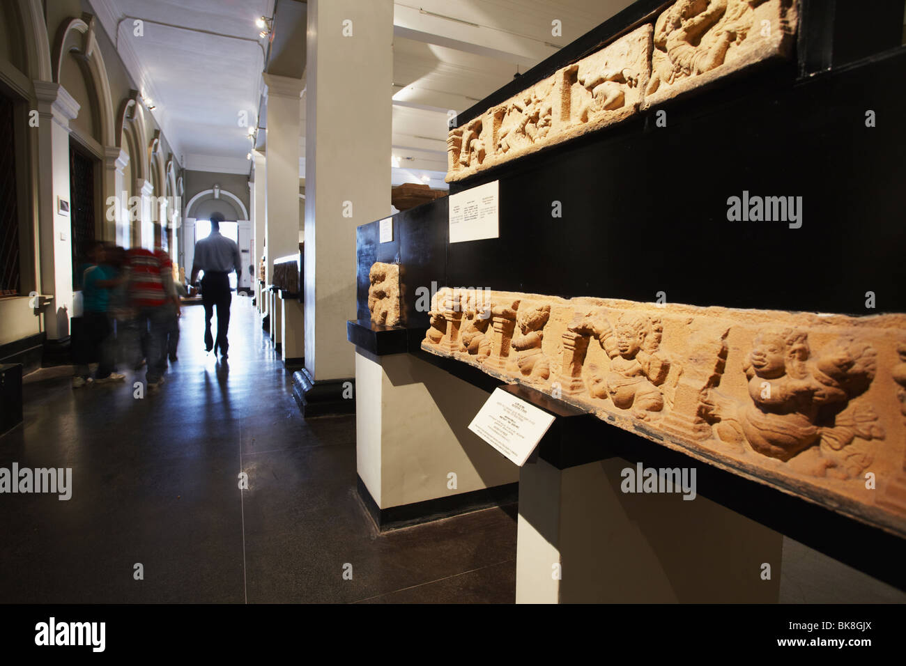 Asia, South Asia, Sri Lanka, Colombo, Cinnamon Gardens, Relics From Anuradhapura Period In National Museum Stock Photo