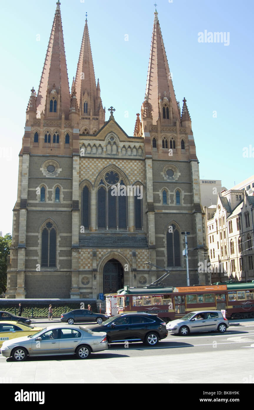 St Pauls Cathedral Melbourne Australia Stock Photo