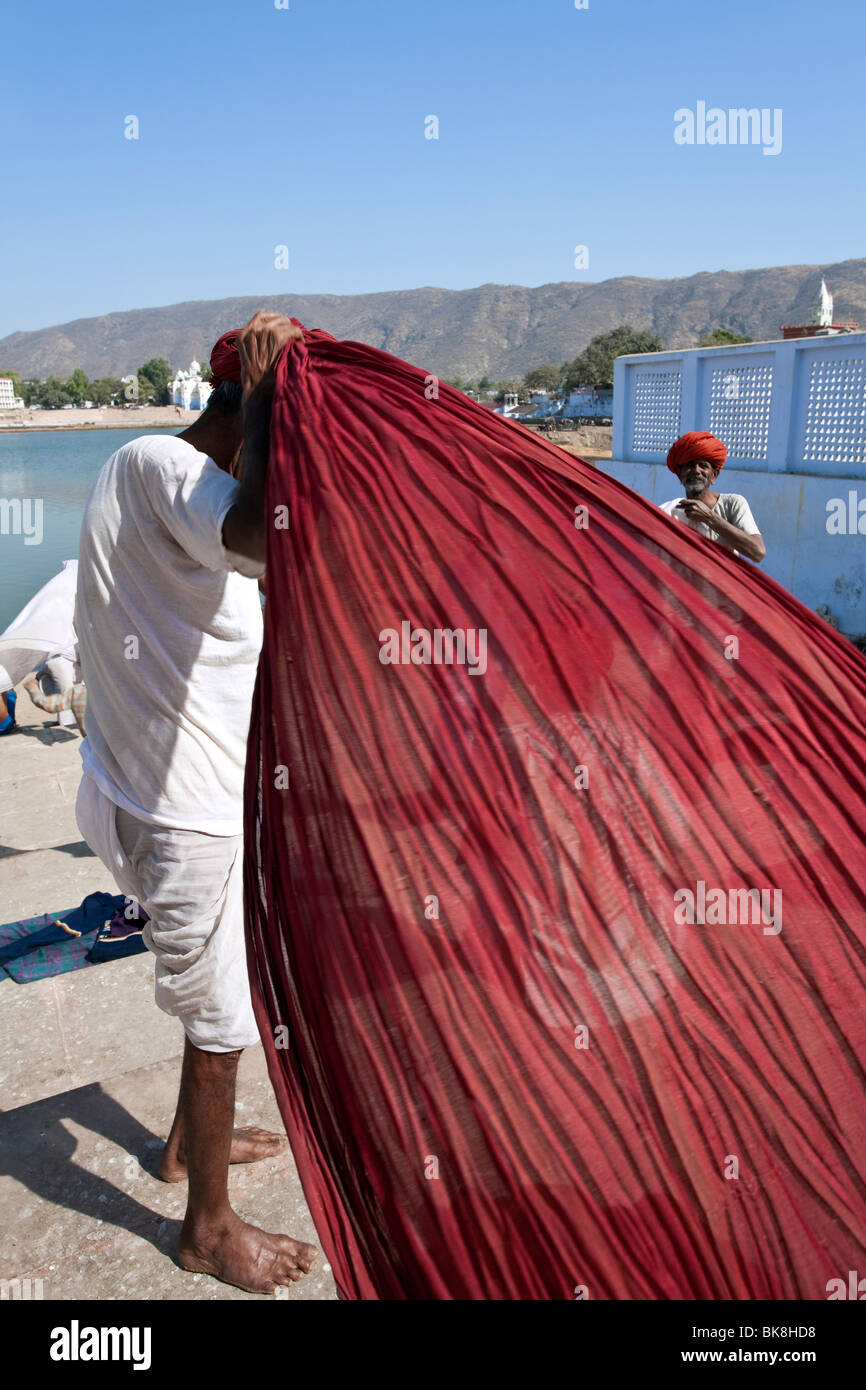Rajasthani with red turban hi-res stock photography and images - Alamy