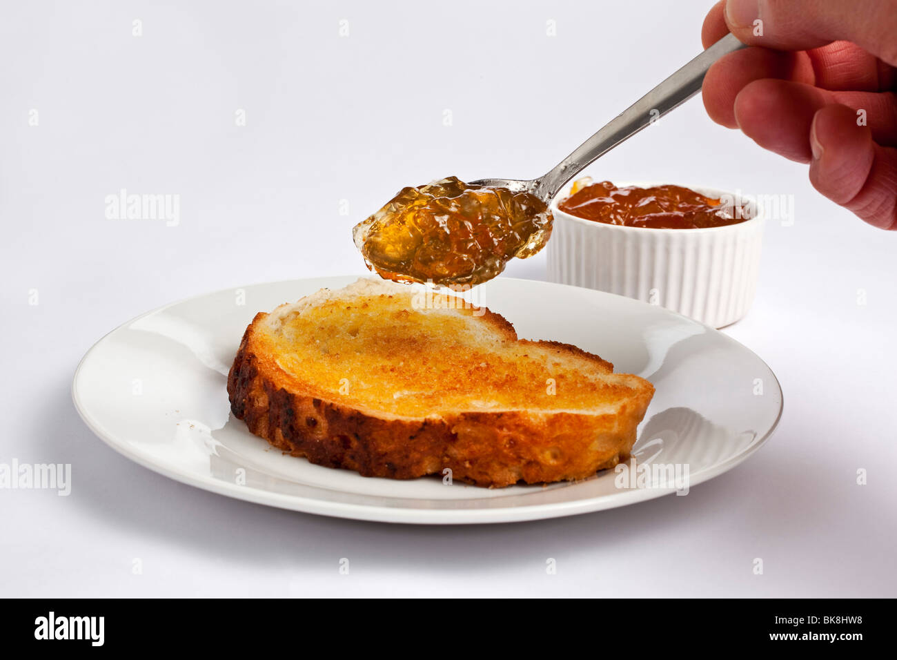 Toast and marmalade Stock Photo Alamy