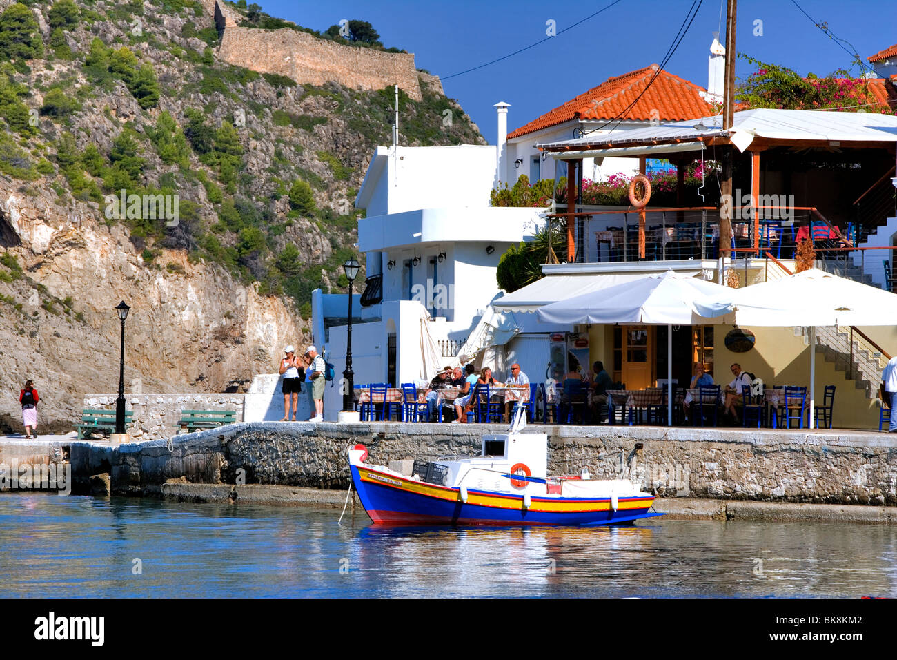 Assos, Kefalonia -  One of the cutest coastal villages in Greece Stock Photo