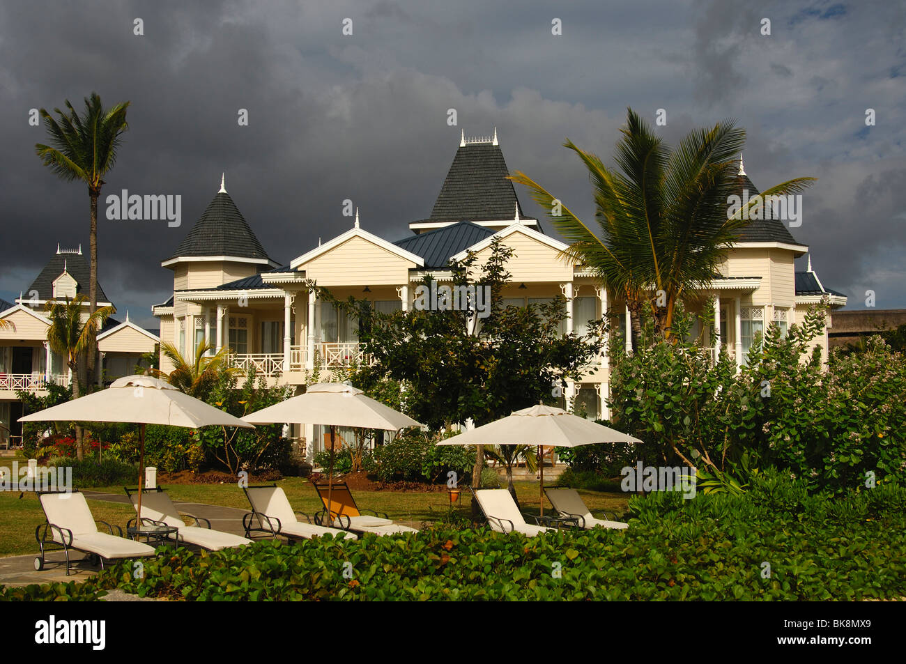 At the Hotel Heritage Le Telfair Golf and Spa Resort, Bel Ombre, Mauritius  Stock Photo - Alamy