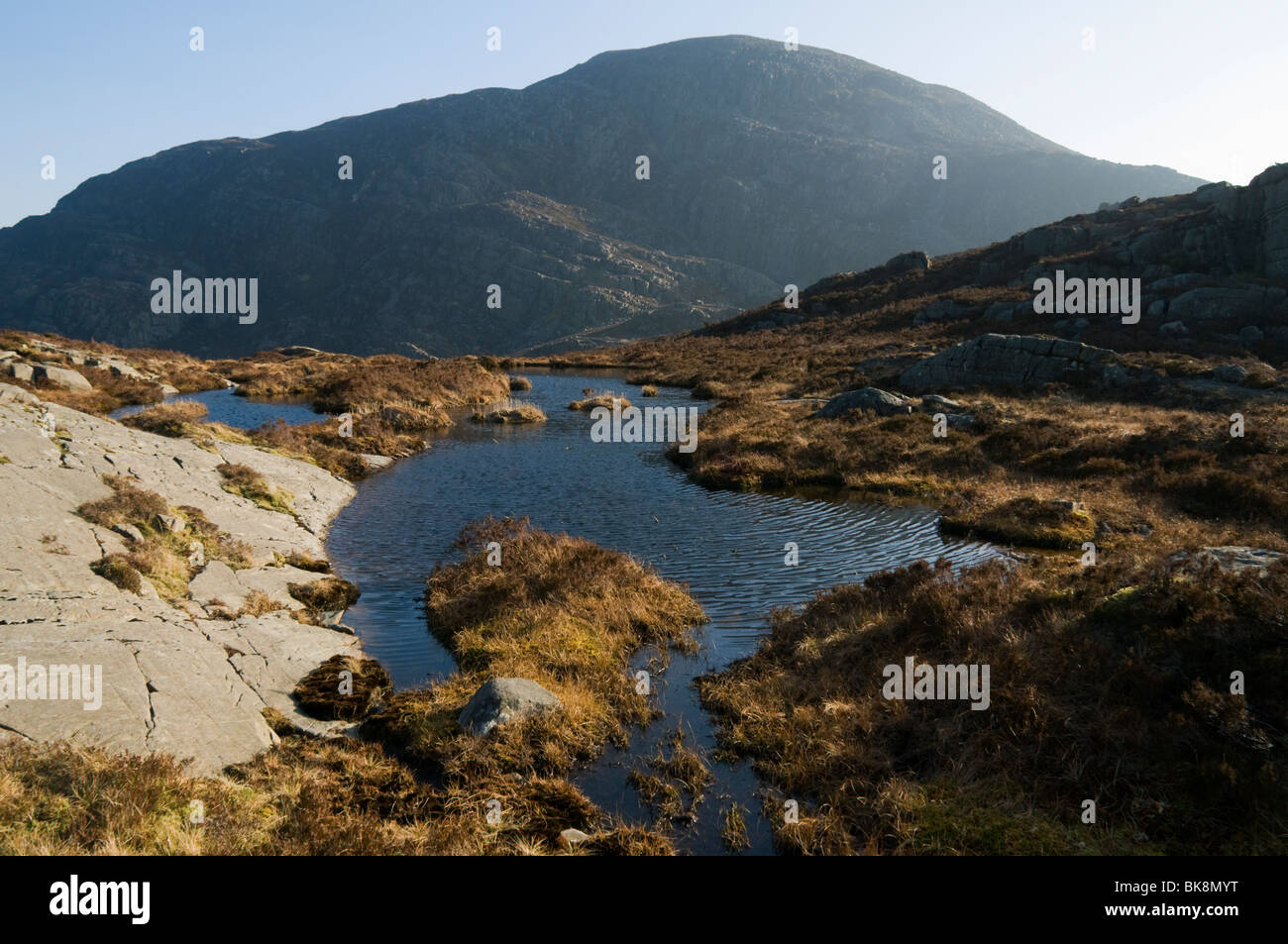 Y Llethr from Rhinog Fach, Rhinog Mountains, Snowdonia, North Wales, UK Stock Photo