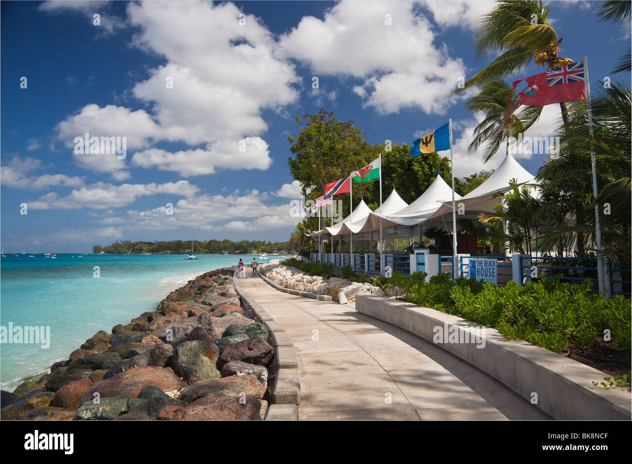 The Beach House Restaurant St James Barbados Stock Photo