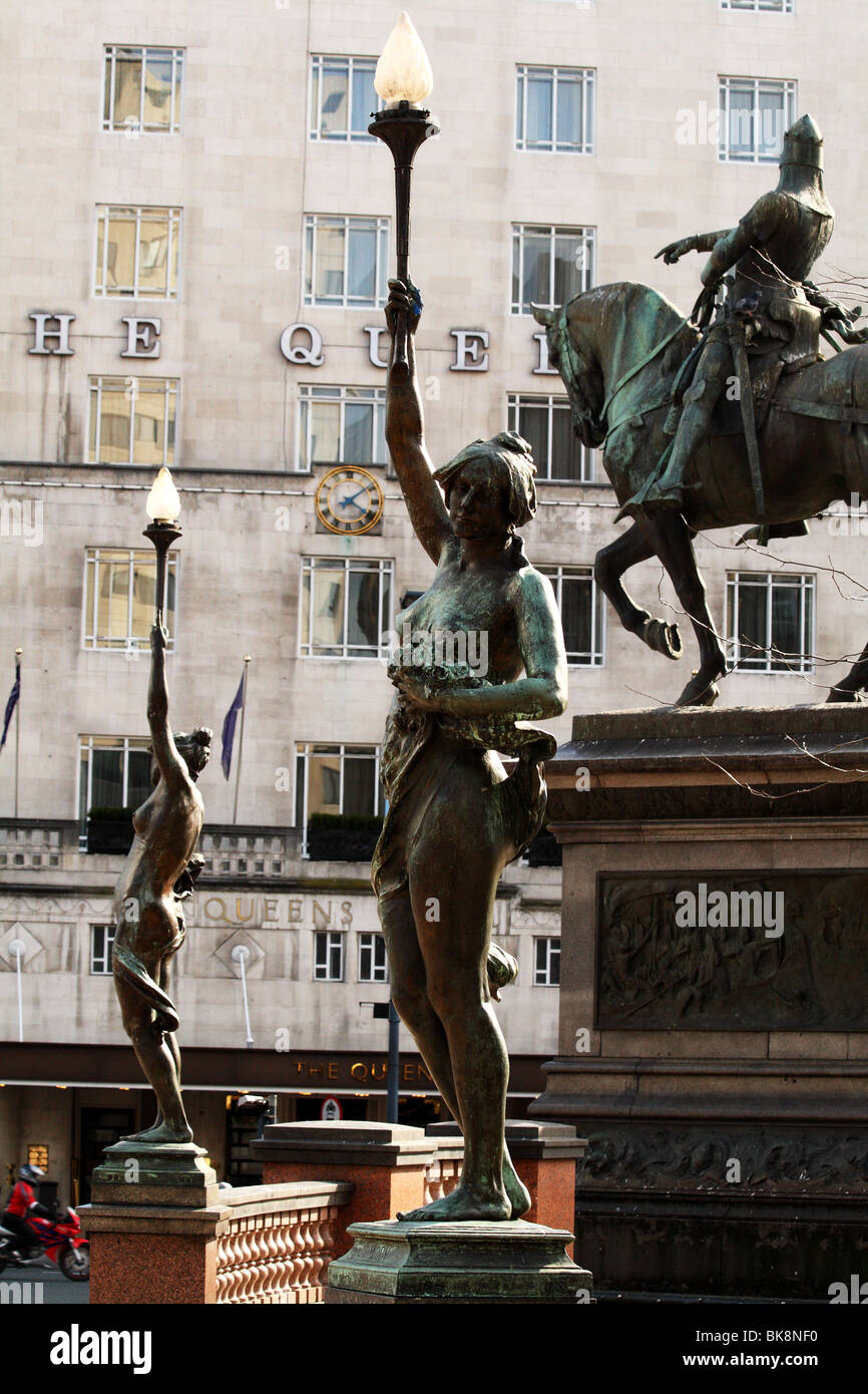 Statues by celebrated Victorian sculptor Alfred Drury in the art