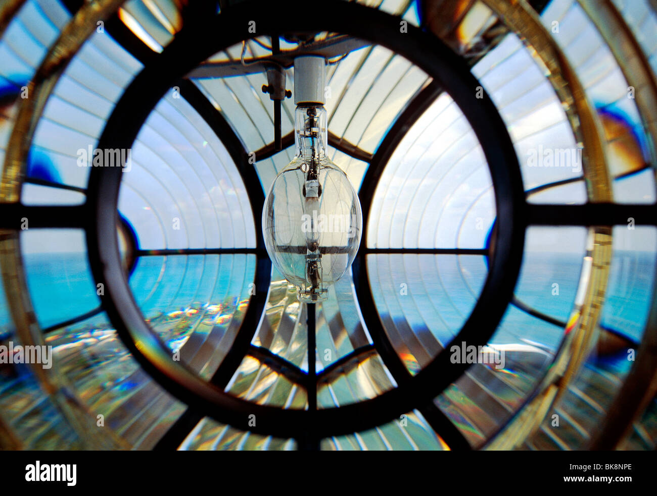 Gibbs Hill Lighthouse, c1846, 2nd cast iron lighthouse ever built, Bermuda Stock Photo