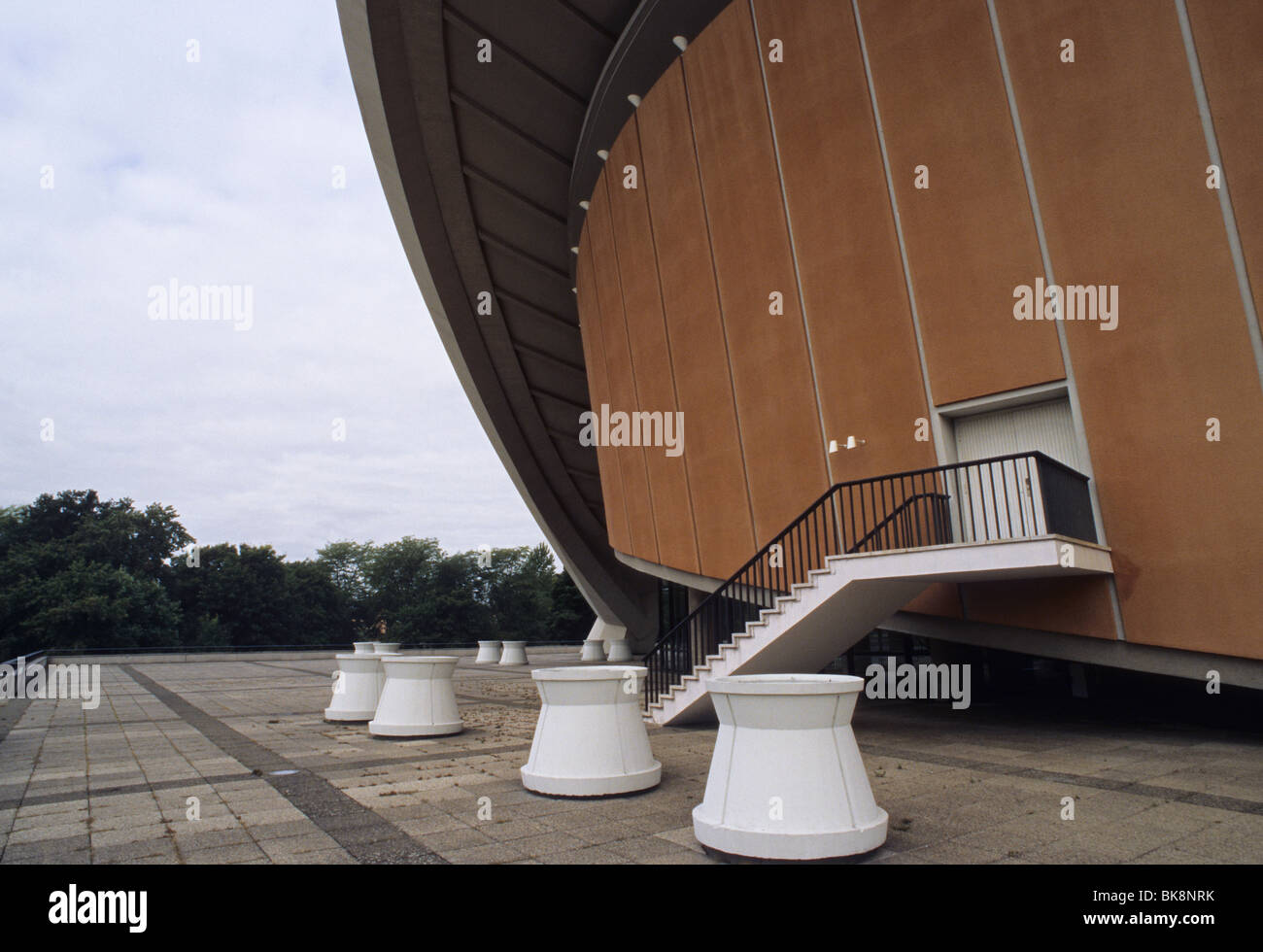 detail of Haus der Kulturen Der Welt House of World Cultures Designed by architect Hugh Stubbins Jr - Berlin - Germany Stock Photo