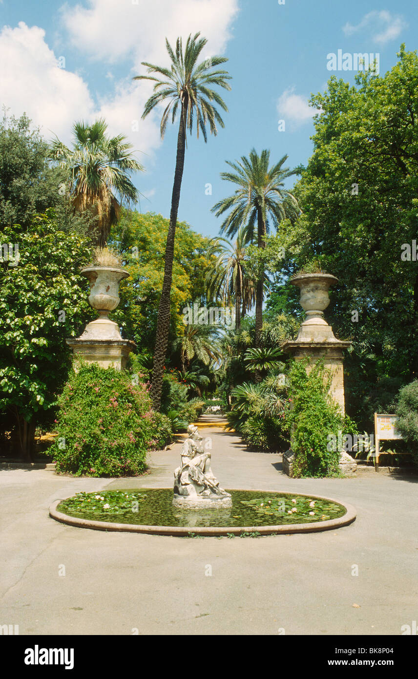 Botanical Garden, Palermo, Sicily, Italy, Europe Stock Photo