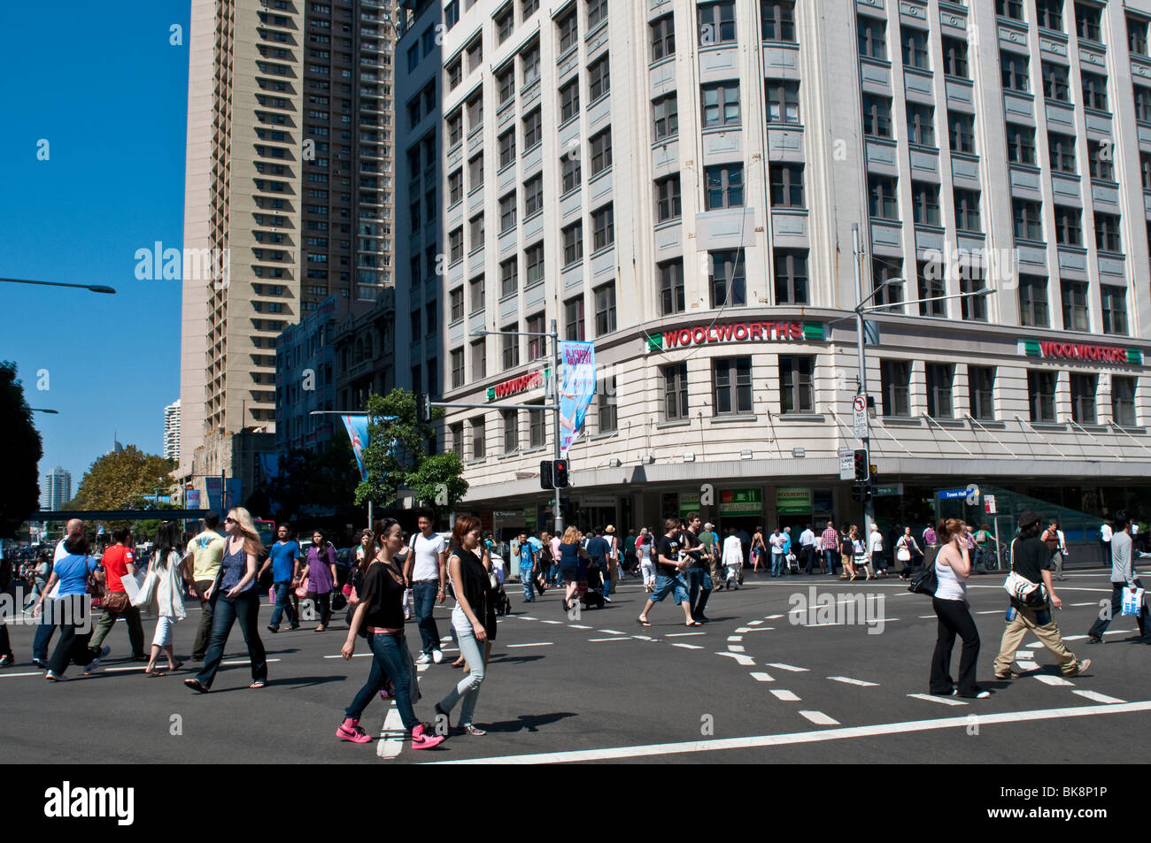 Diagonal pedestrian crossing. Crossroads with a pedestrian crossing diagonally Diagonal pedestrian crossing. Crossroads with a pedestrian crossing diagonally
