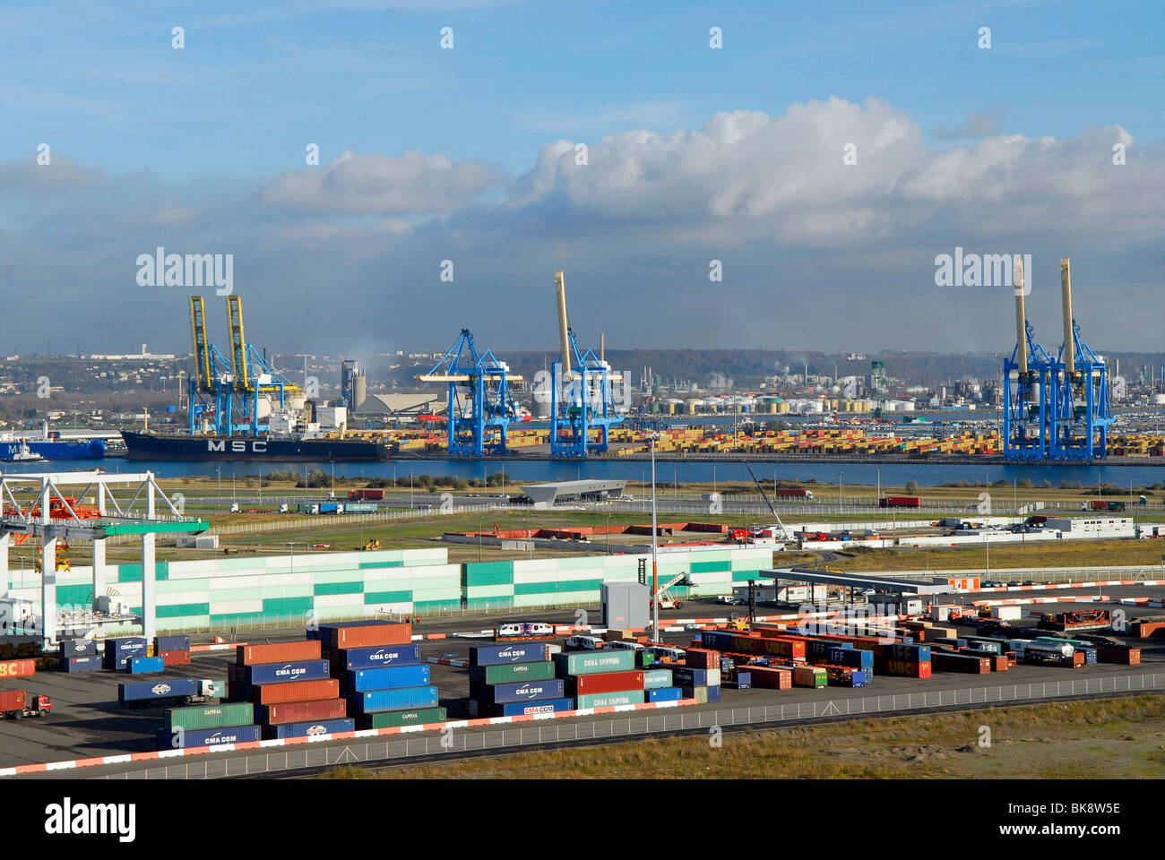 Le Havre (76): Port 2000 Stock Photo