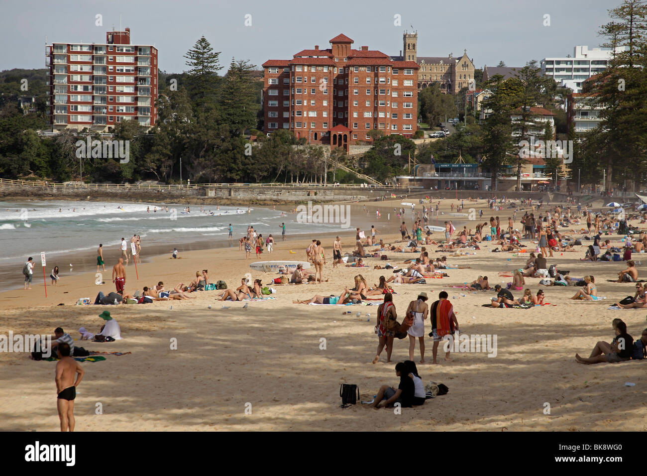 at the beach in Manly, suburb of northern Sydney, New South Wales, Australia Stock Photo