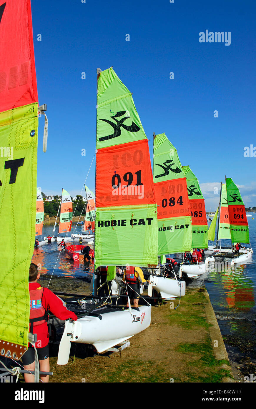 Sailing school at Carantec (29 Stock Photo Alamy