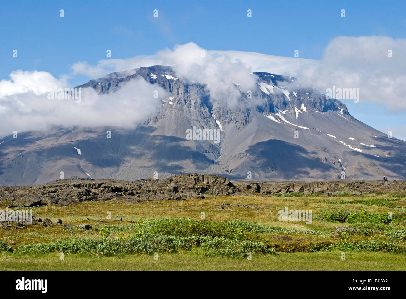 Mountain Herdubreid, 'broad shoulders', Herdubreid, Iceland Stock Photo