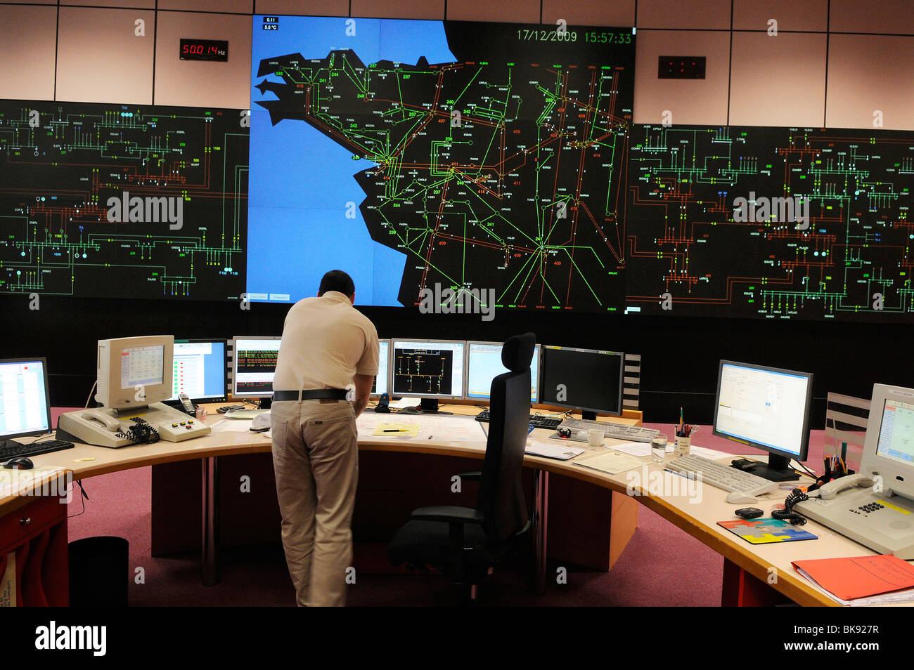 Nantes 44 Network Control Room In The Premises Of Rte