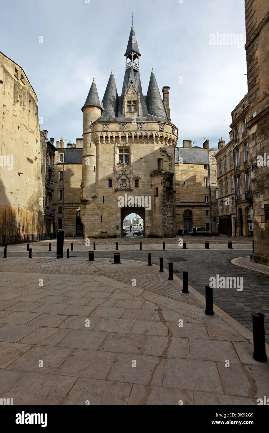 Bordeaux (33) : The Cailhau city gate Stock Photo