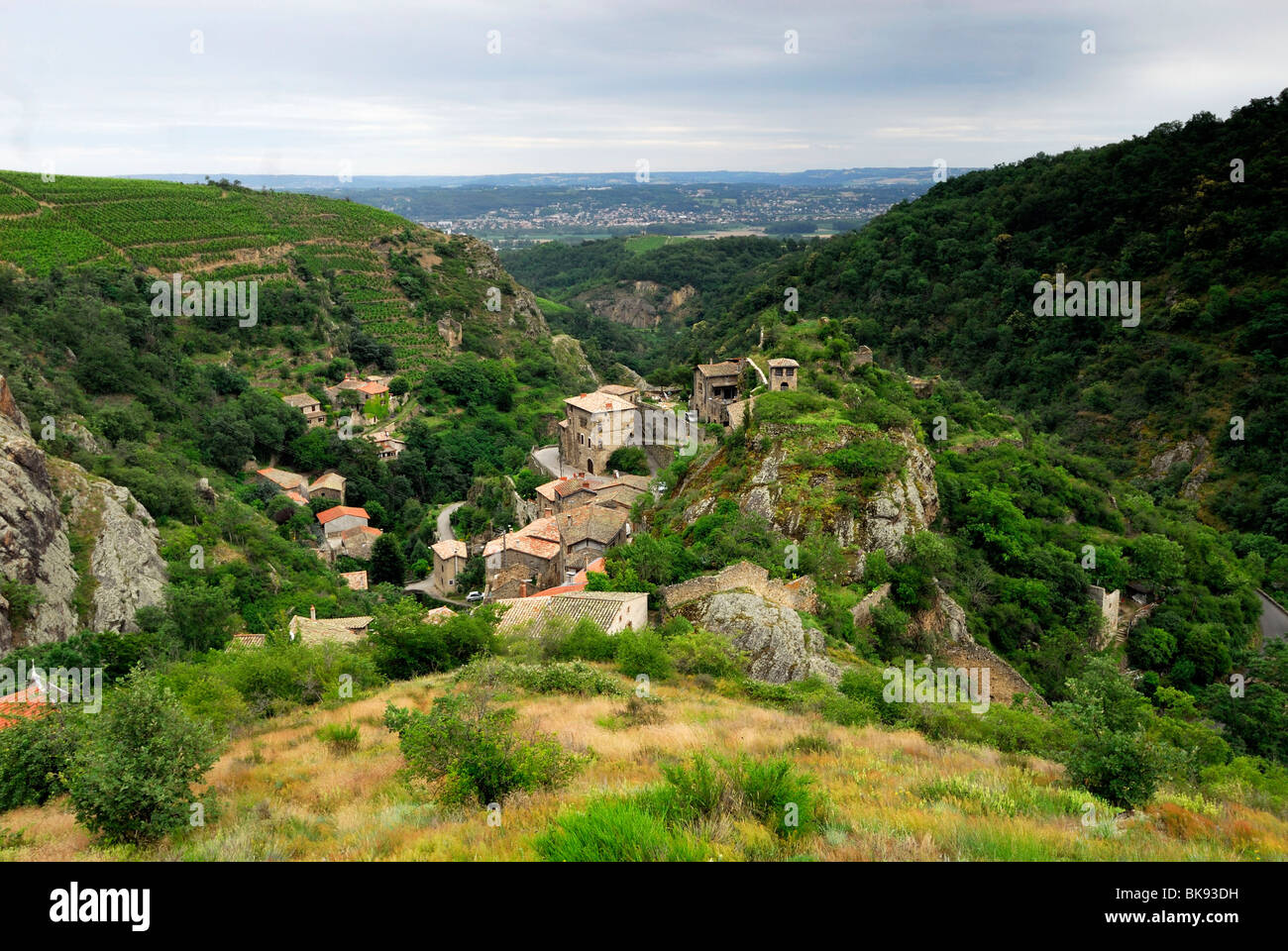 Le The Way of St James in Auvergne, in the area of Malleval (42) Stock Photo