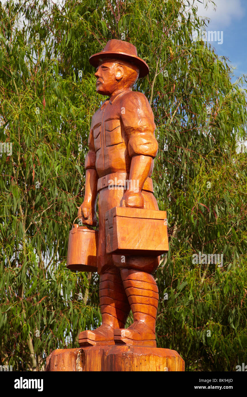 Wooden Carving, Legerwood, near Scottsdale, Eastern Tasmania, Australia