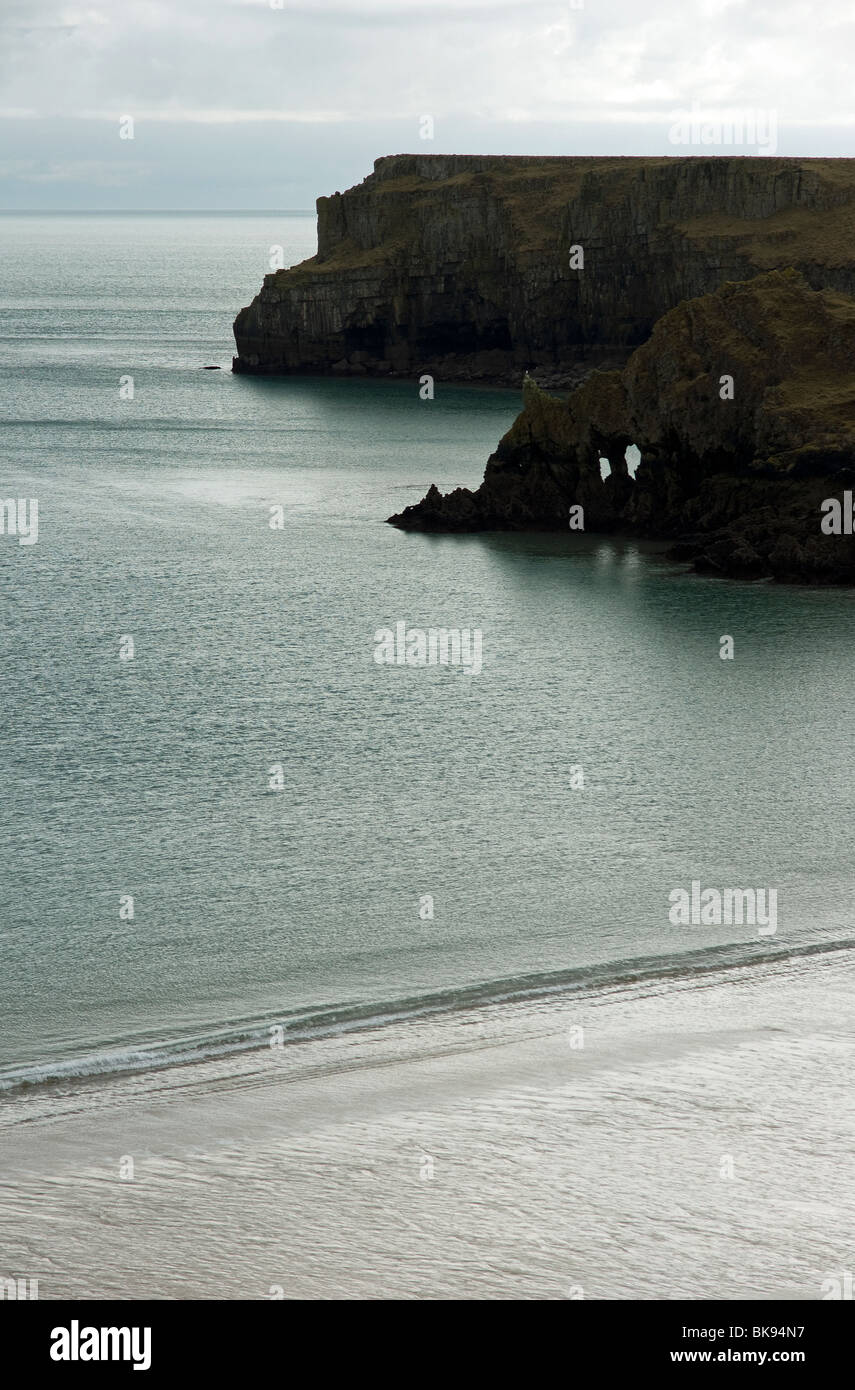 Barafundle Bay in Pembrokeshire West Wales Stock Photo - Alamy