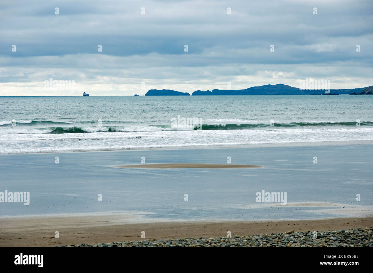 Newgale beach in Pembrokeshire West Wales Stock Photo