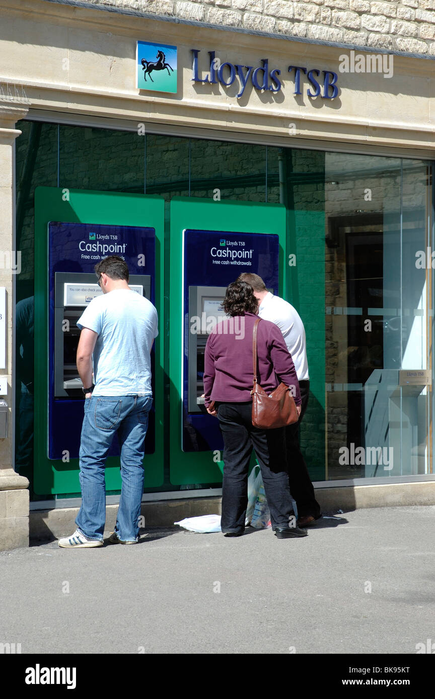 Lloyds cashpoint Stock Photo