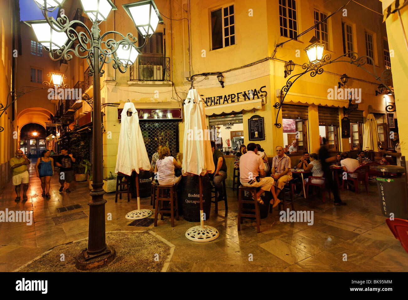 Quitapenas bar, Pasaje de Chinitas, Malaga, Andalusia, Spain Stock Photo