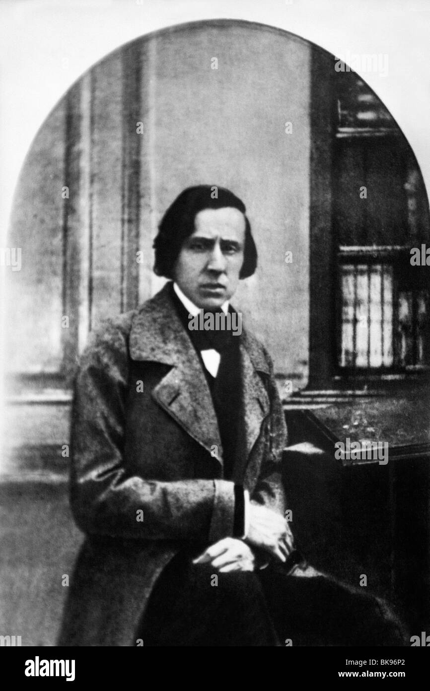 Photograph of Frederic Chopin taken by Bisson in 1849, Royal Carthusian Monastery, Valldemossa, Spain Stock Photo