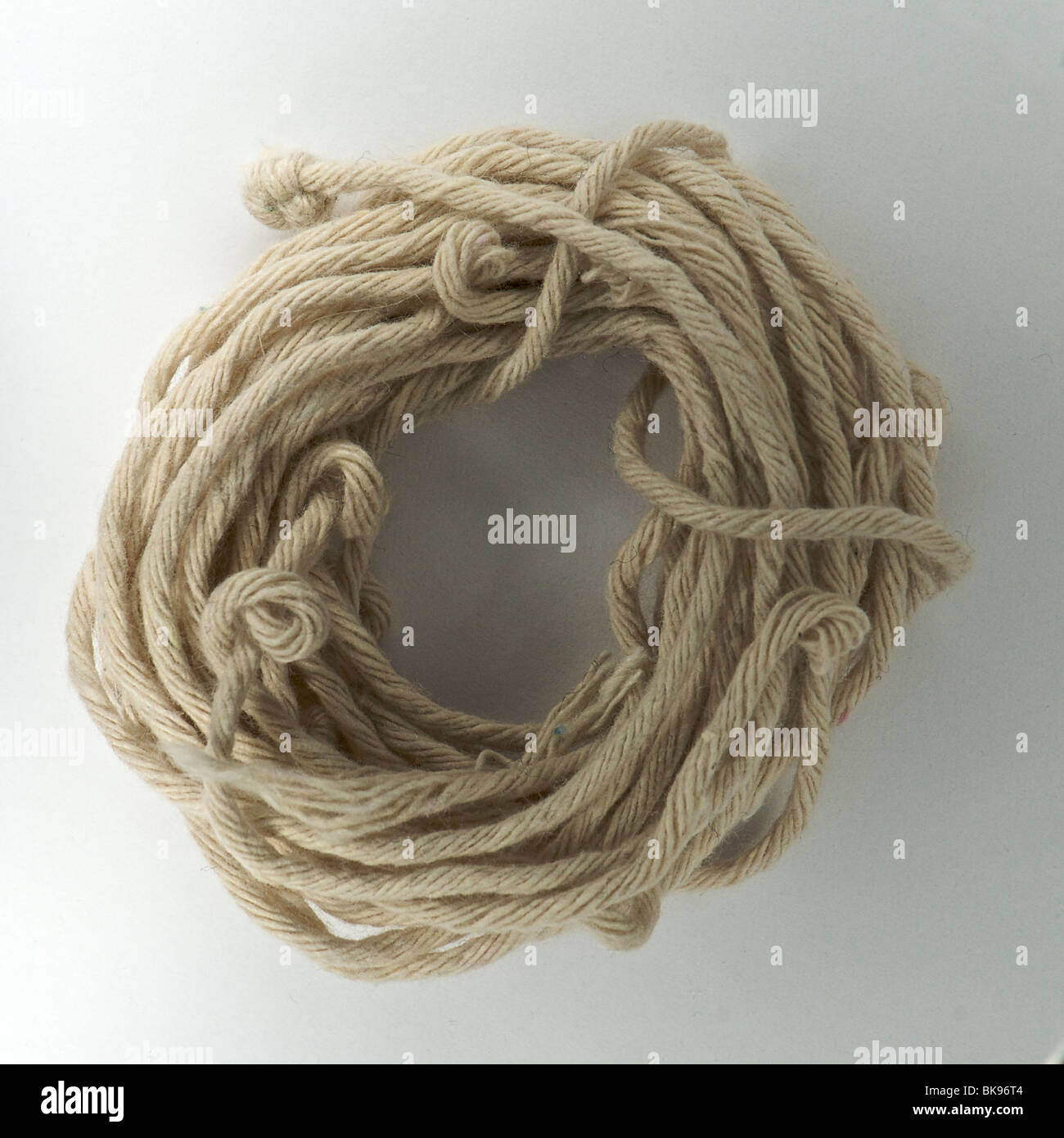 A role of string made in a circle Stock Photo Alamy