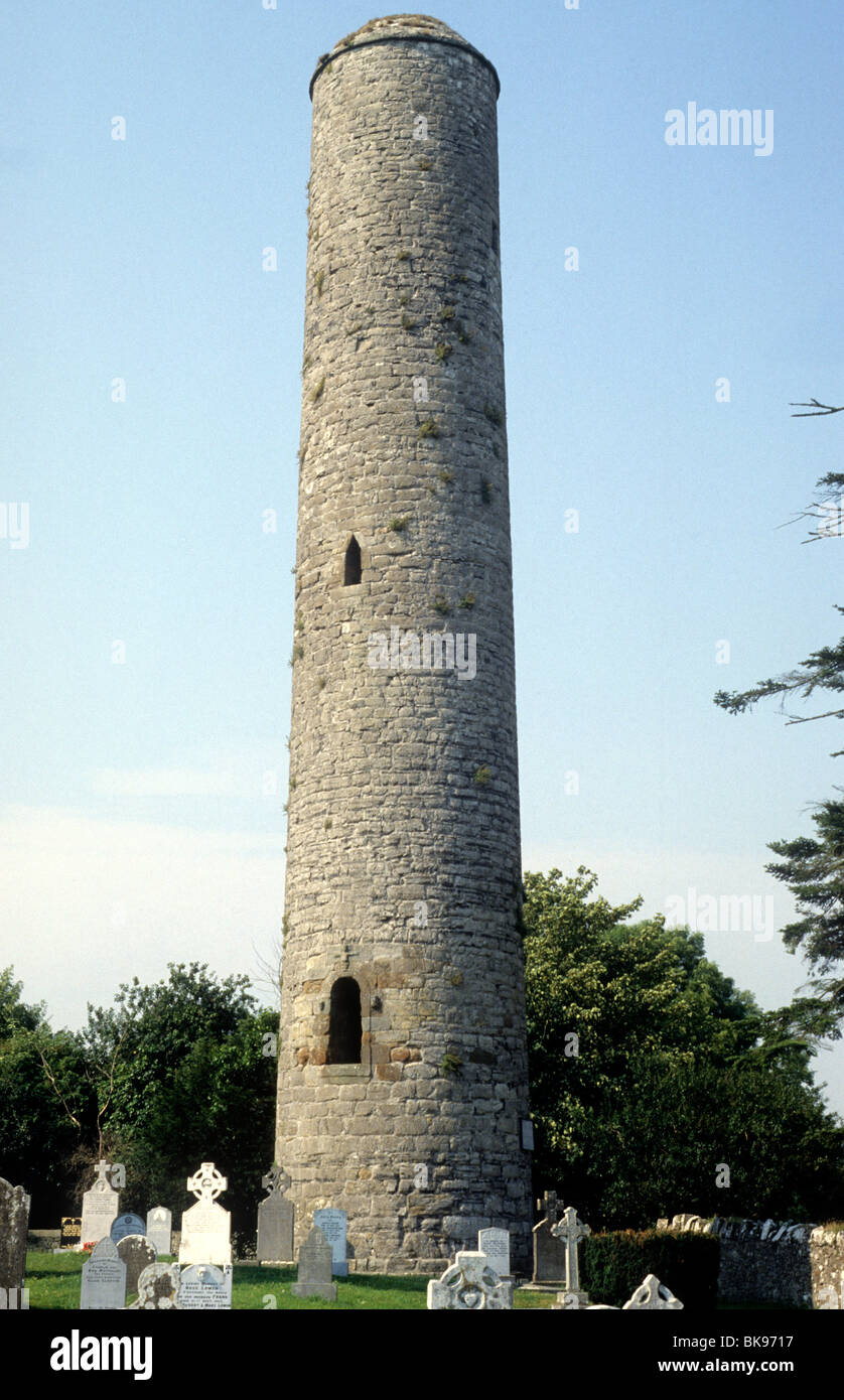 Donaghmore Round Tower, Navan, County Meath, Ireland Eire, Irish towers