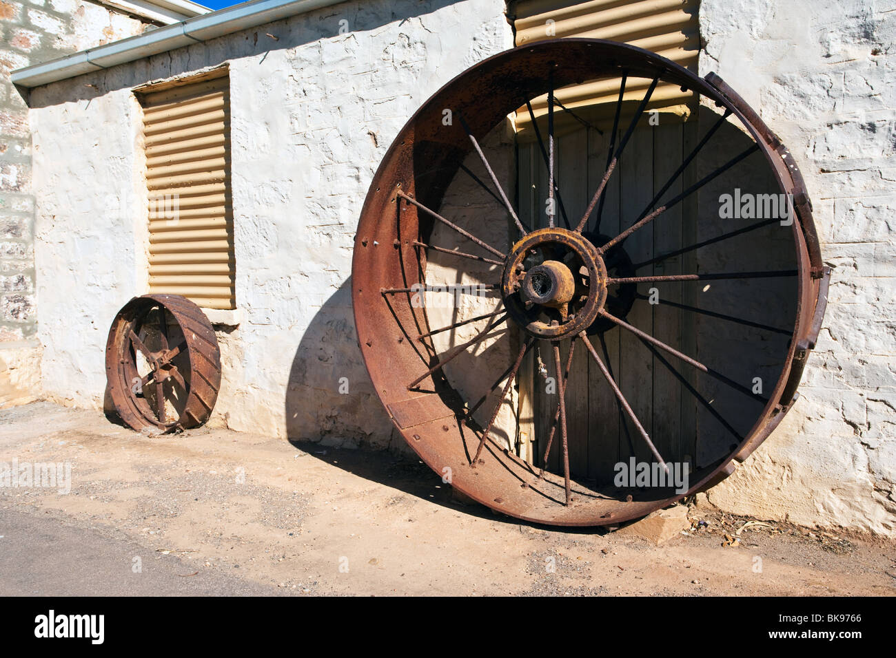 Steam Tractor Wheels Stock Photo