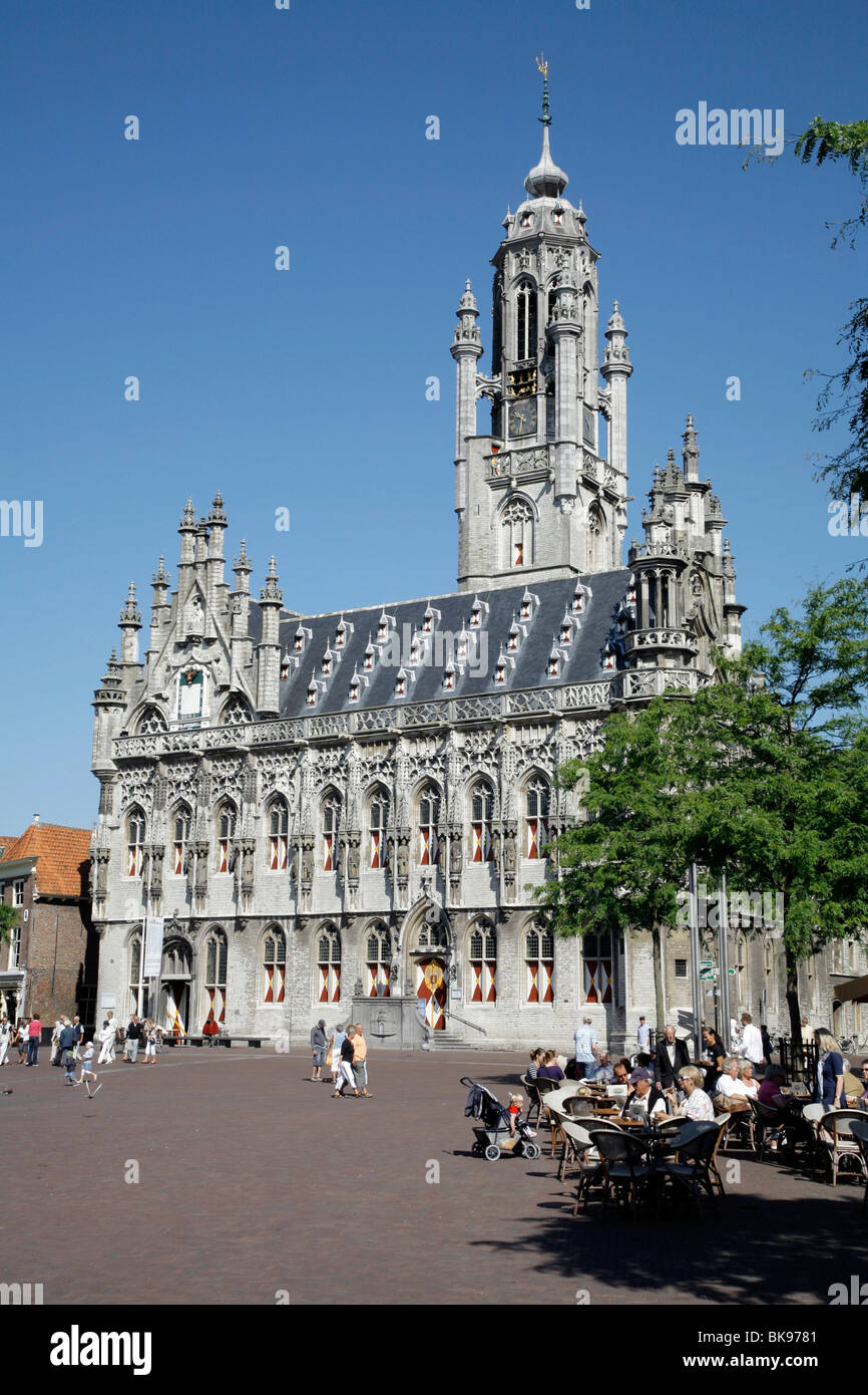 Stadhuis, city hall, Middelburg, Netherlands, Europe Stock Photo