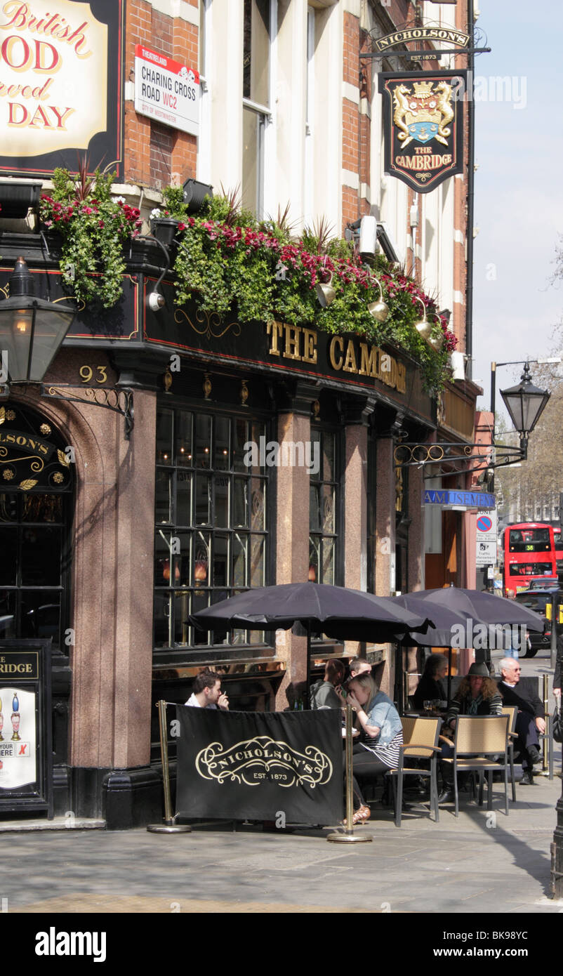 The Cambridge Pub Charing Cross Road London April 2010 Stock Photo Alamy