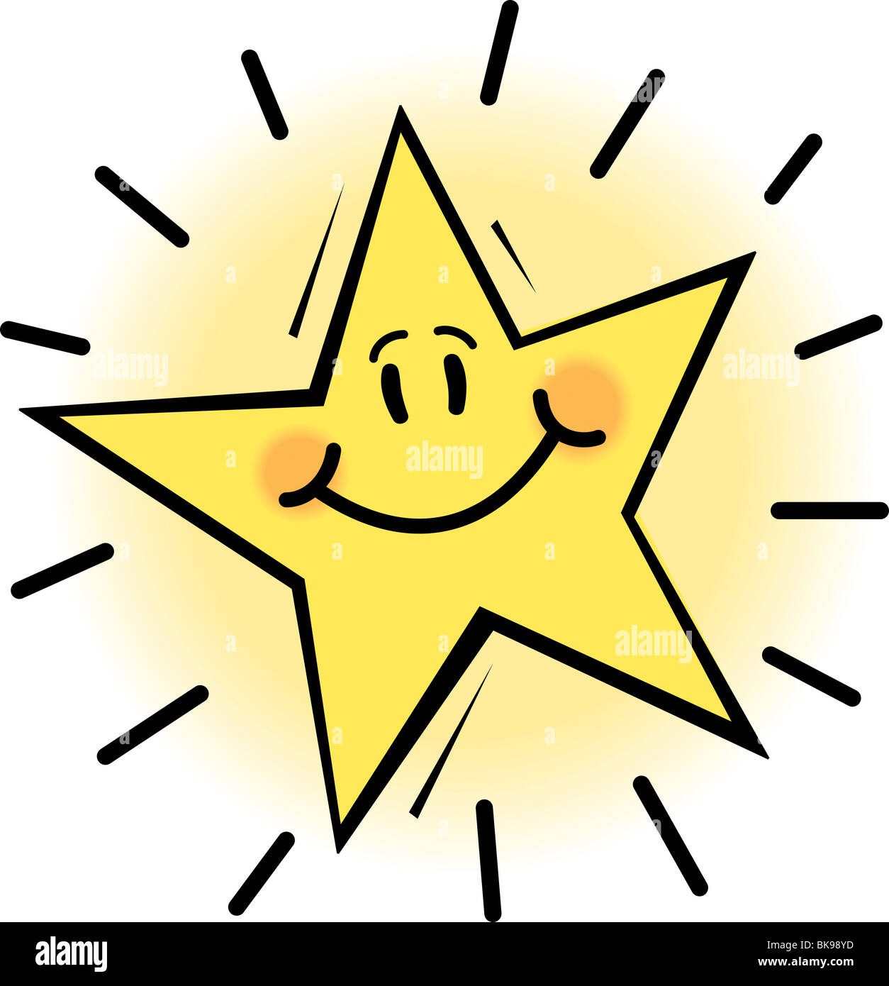 smiley face star clipart