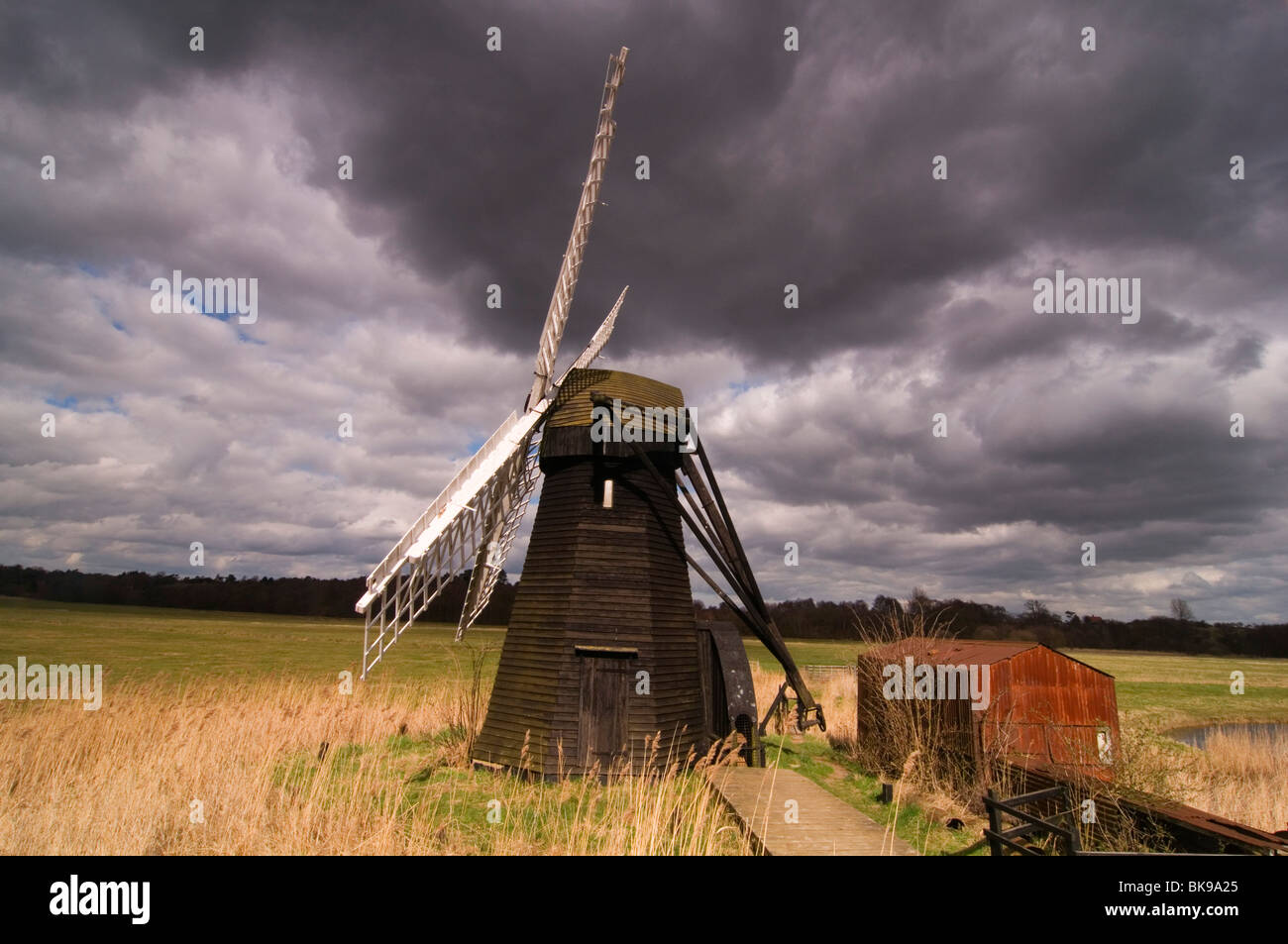 Herringfleet Mill Herringfleet Suffolk England UK Stock Photo - Alamy