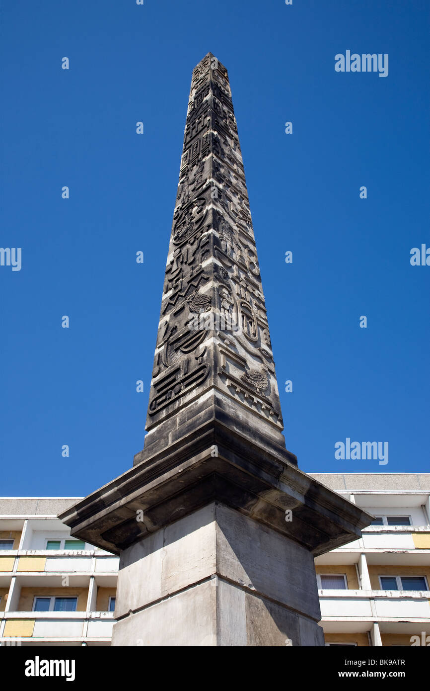 Obelisk, Neustädter Tor, Potsdam, Brandenburg, Germany Stock Photo