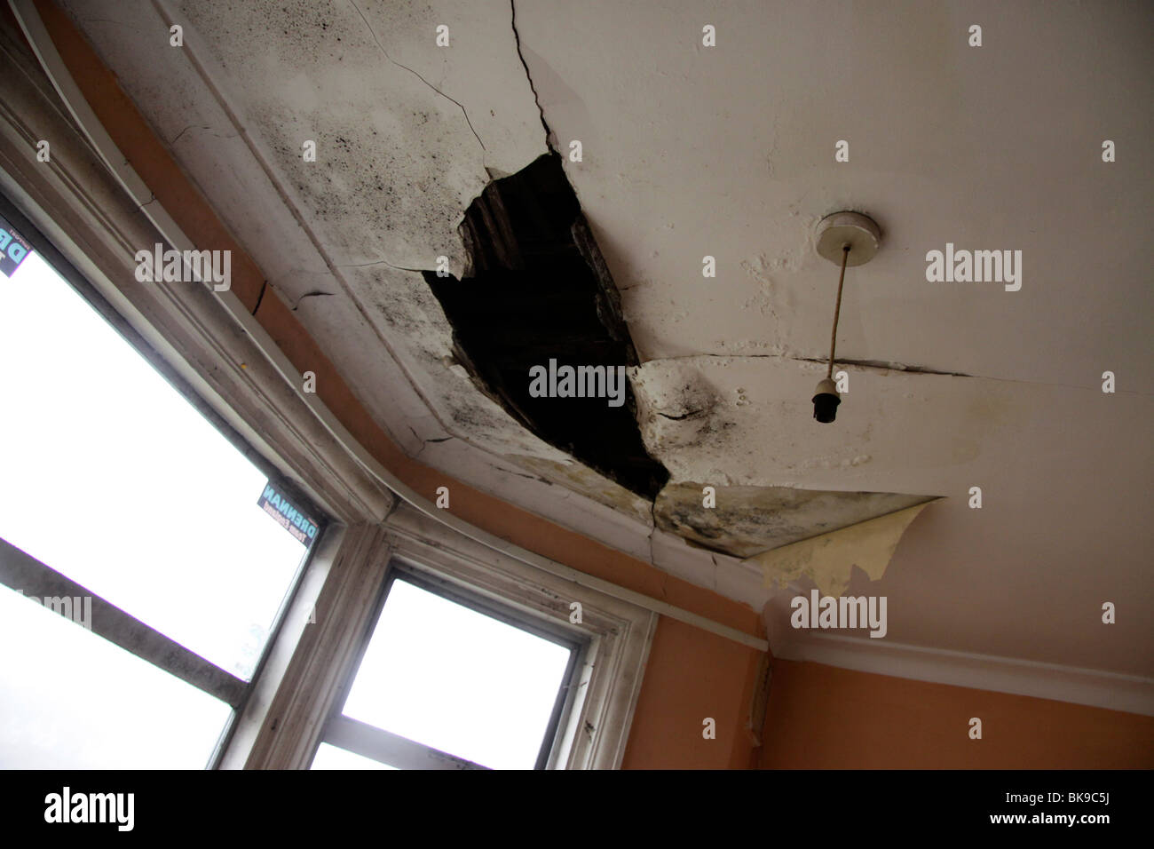 Water Damaged Ceiling From A Leaking Roof Stock Photo 29095966