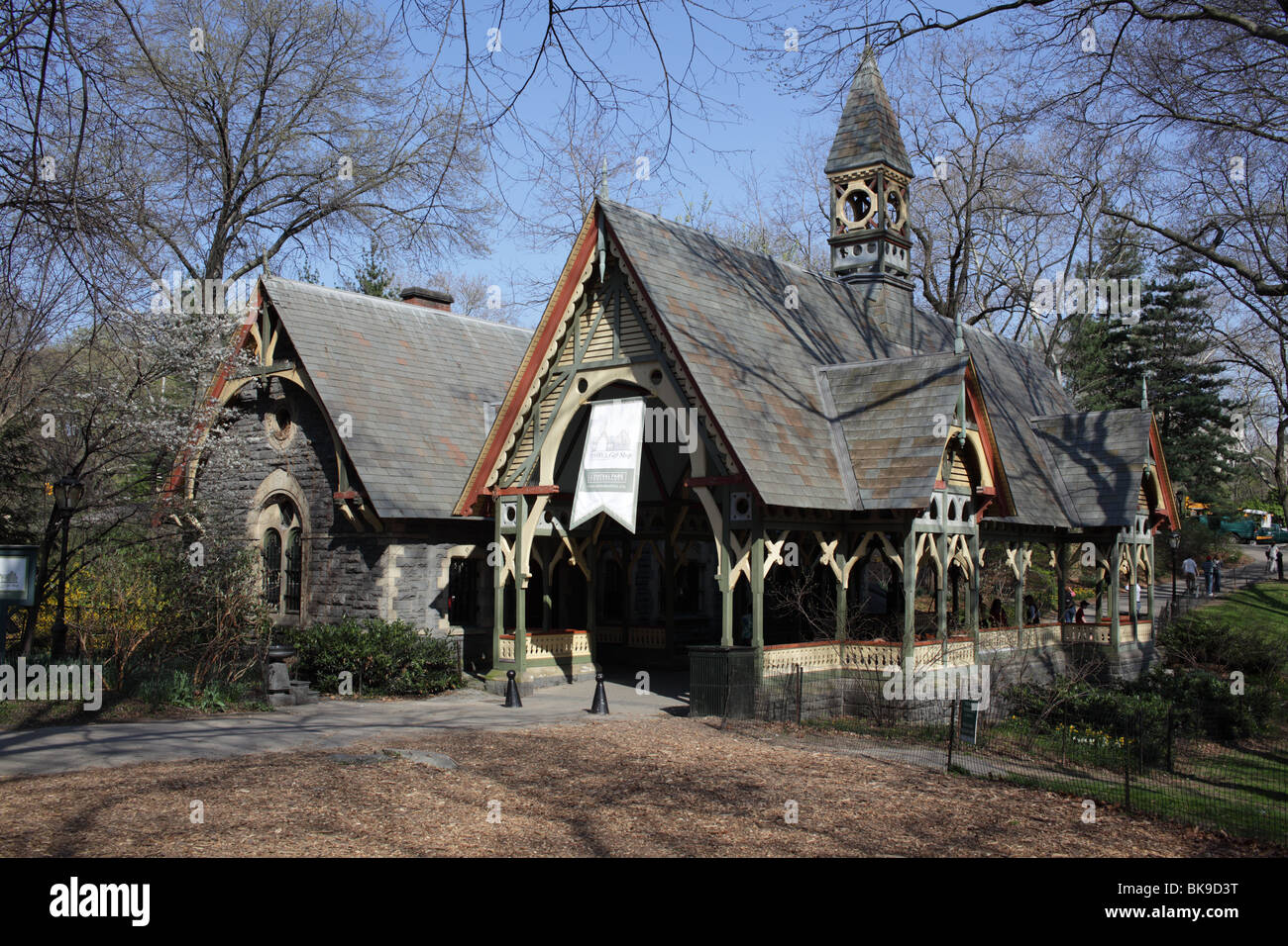 The Dairy Barn, Central Park, Manhattan Stock Photo Alamy