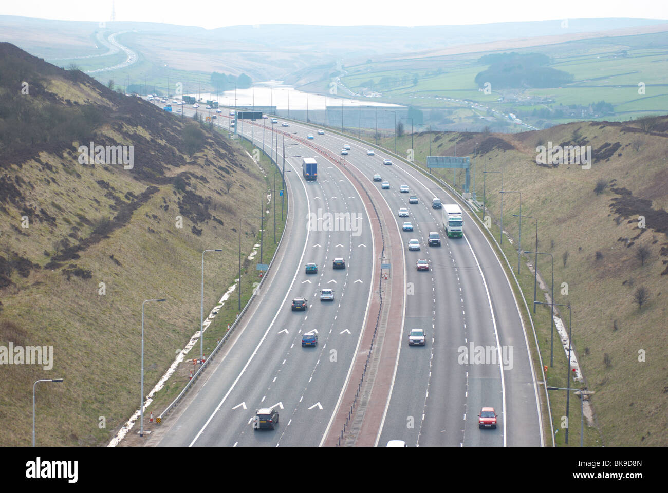 Traffic On The M62 Motorway near Outlane Huddersfield Stock Photo Alamy recap-m62-motorway-closed-after-multi-vehicle-accident-huddersfield