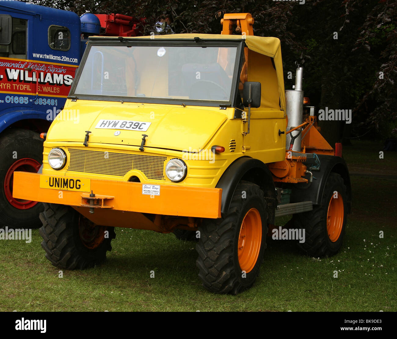 Abergavenny Steam Rally Festival in the market town of Abergavenny