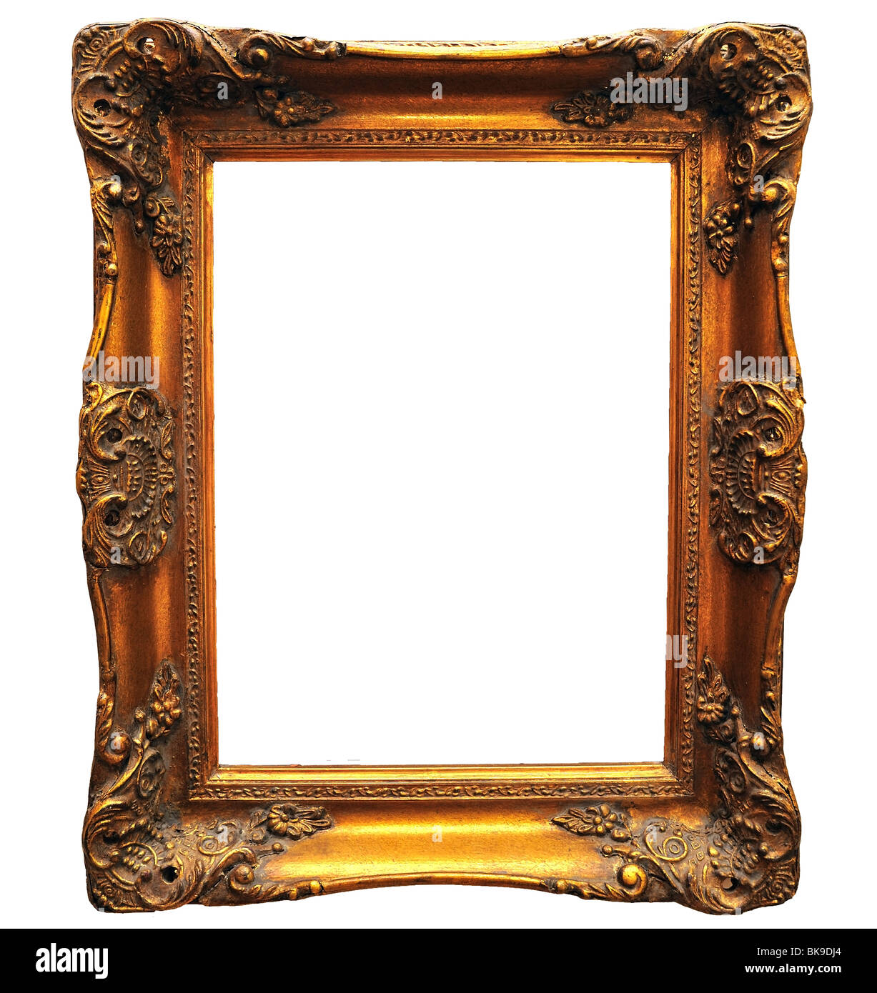 Old ornately carved picture frame Stock Photo