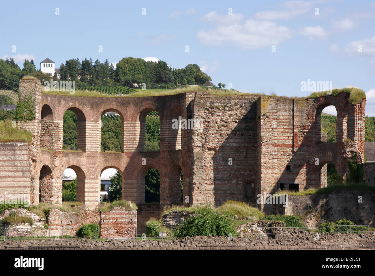 Remains of the Roman baths at Trier (Germany Stock Photo - Alamy
