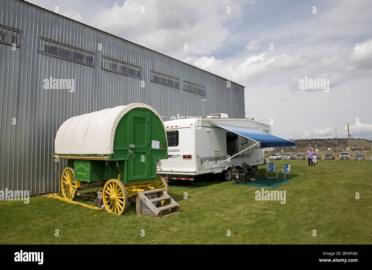 Rving then and now. A Basque sheep herder's wagon and a 5th wheel RV ...